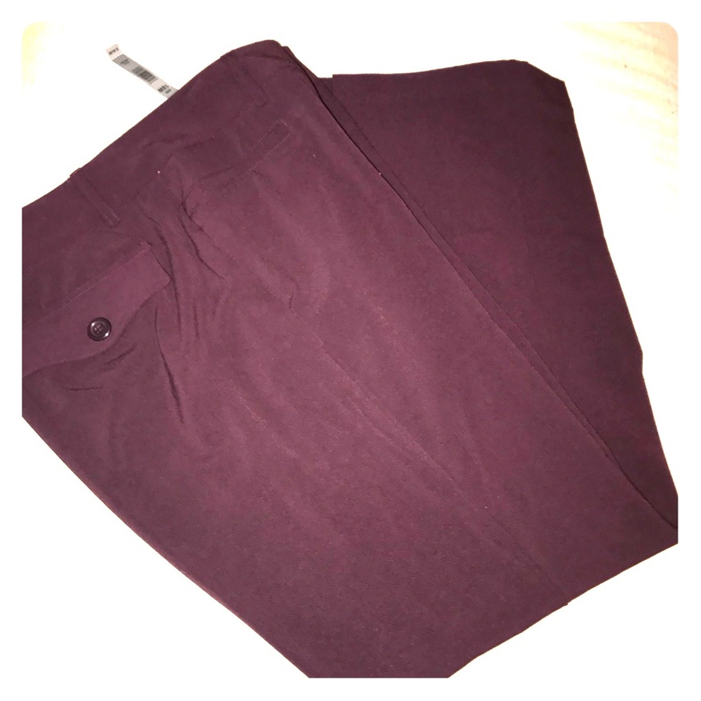 Maroon slacks